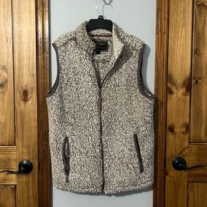 Like new True Grit ladies vest. Tan/Gray in color.